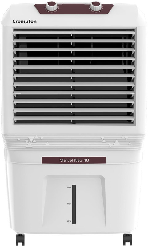 Crompton 40 L Room/Personal Air Cooler(White & Maroon, Marvel Neo 40ltr)