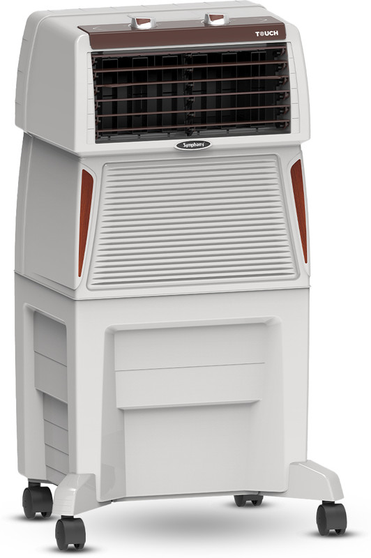 Symphony 50 L Desert Air Cooler(Grey, Brown, Touch 50 | High-Efficiency Cooling Pad | Fully Closable Louvers | 185W)
