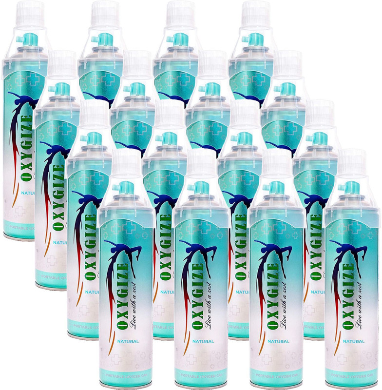 oxygize Natural Oxygen Can With Mask For Hiking (Each Can 10L | 150 Puff ) PACK 4 Portable Oxygen Can