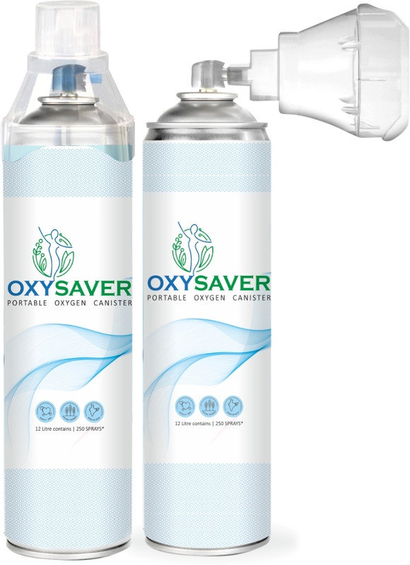 Oxysaver 12 Litre | 250 breaths | First-Aid Essential Portable Oxygen Can