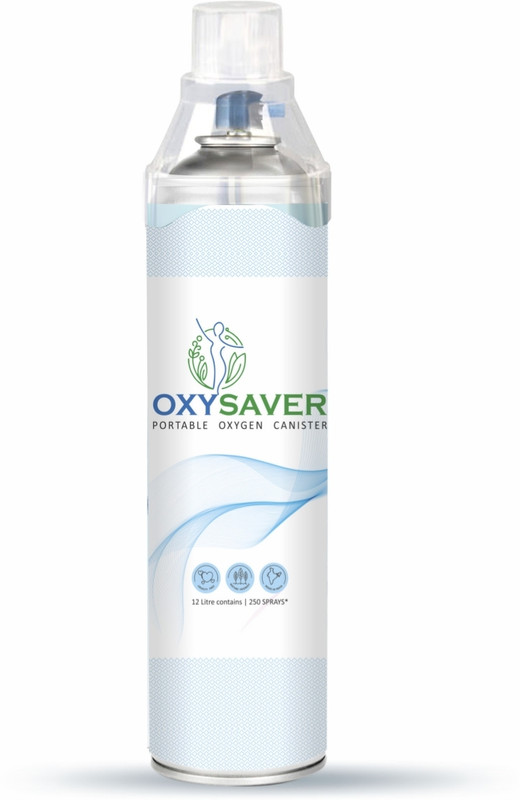 Oxysaver 12 Litre | 250 Sprays | Yoga Essentials | Portable Oxygen Can