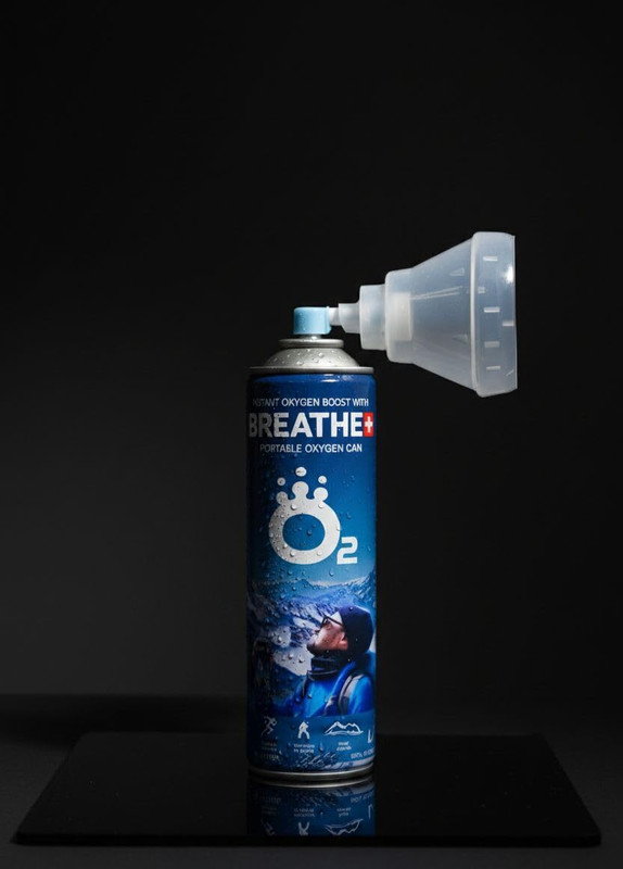 Breathe+ Breathe Plus Lightweight Portable Oxygen Can, Travel-friendly Portable Oxygen Can