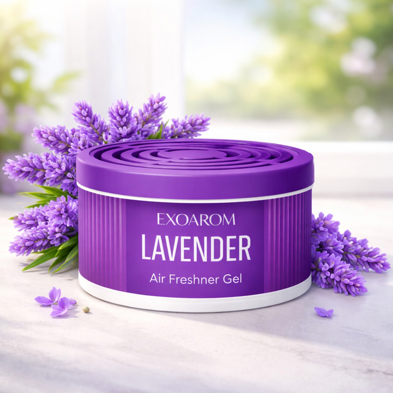 EXOAROM lavender Car Freshener Diffuser Air Freshner Gel Car perfume Long Lasting(80 g)