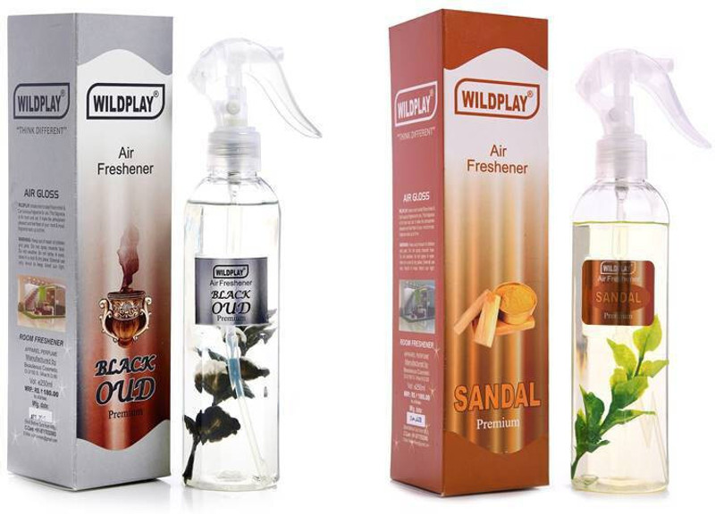 Formless BLACK OUD, SANDAL Spray AIR FRESHNER 06(2 x 1 Units)