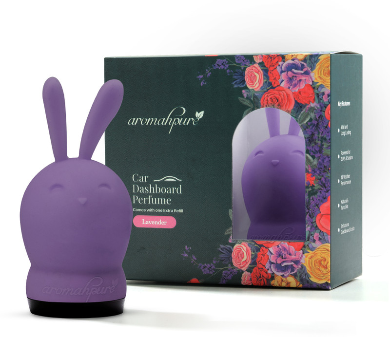 Aromahpure Hunny Bunny Car Perfume for Dashboard -Lavender Fragrance|Cubes Infused with Oil Car Freshener Diffuser HUNNY BUNNY(100 g)