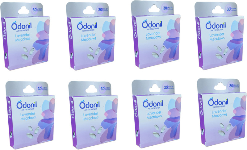 Odonil Lavender Meadow Air Freshener (for Long Lasting Fragrance) Car Freshener Blocks Lavender Meadow Air Freshener (for Long Lasting Fragrance) – 8pc (48gm Each)(8 x 48 g)