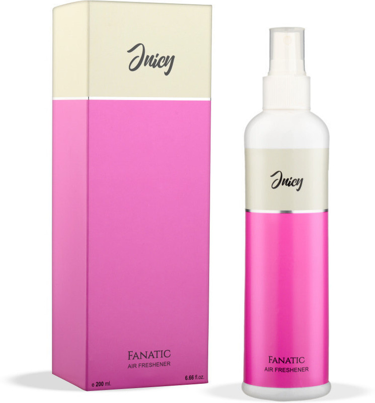 FANATIC Juicy Air Freshener Spray Floral Fruity Long Lasting Fragrance Home Office Room Car Freshener Spray Juicy Air Freshener Spray, Floral Fruity Room Freshener Long Lasting Fragrance(200 ml)