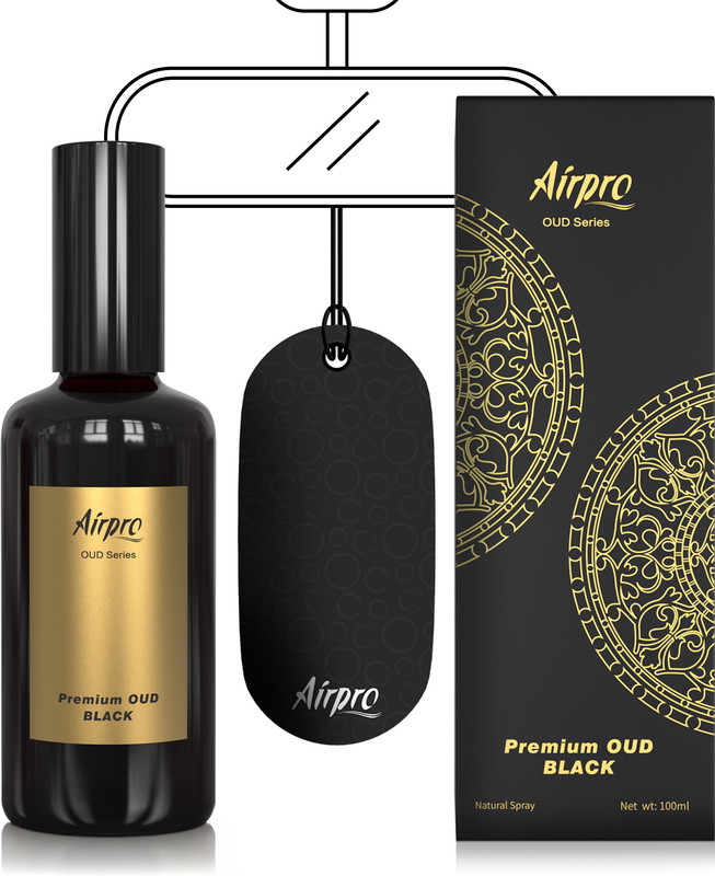 Airpro Oud Black Car Freshener Spray Air Freshener for Car(100 ml)