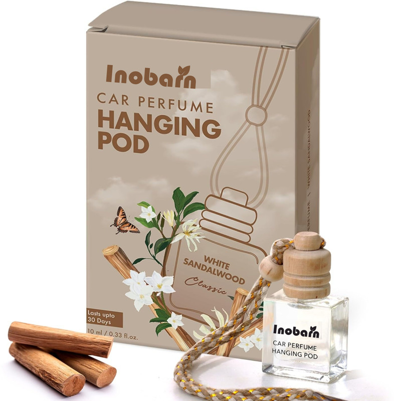 INOBARN Sandalwood Car Freshener Diffuser Hanging Pod Floral(10 ml)