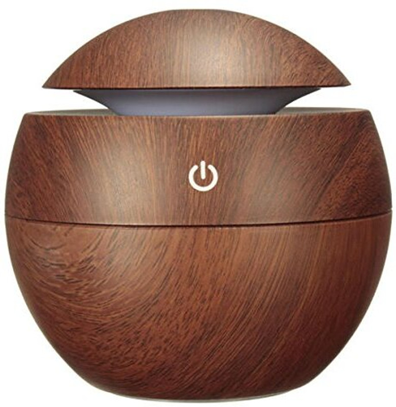 PECUNIA Room Portable Mini Wood Finish Aroma Atomization Humidifier Humidifier
