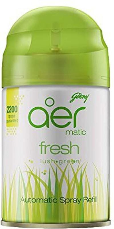 Godrej Fresh Green Car Freshener Refill, Spray Aer Matic Fresh Lush Green Riffil(225 ml)