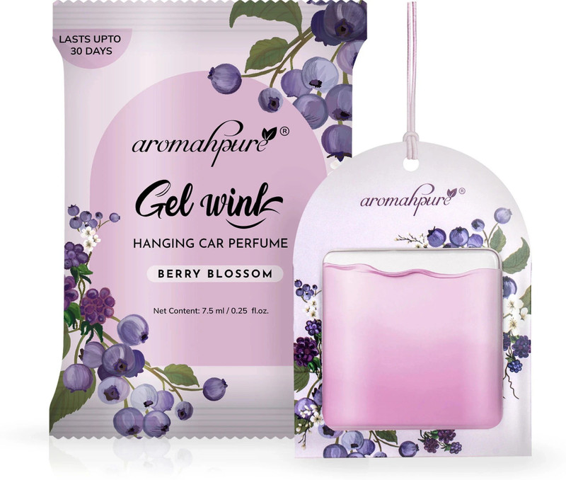 Aromahpure Berry Car Freshener Diffuser Gel Wink Hanging Perfume|Pack of 1| Long-Lasting Up to 30 Days(7.5 ml)