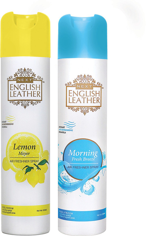 NEXT ENGLISH LEATHER LEMON MAYER + MORNING BREEZE Car Freshener Spray ENGLISH LEATHER LEMON MAYER + MORNING BREEZE(2 x 220 ml)