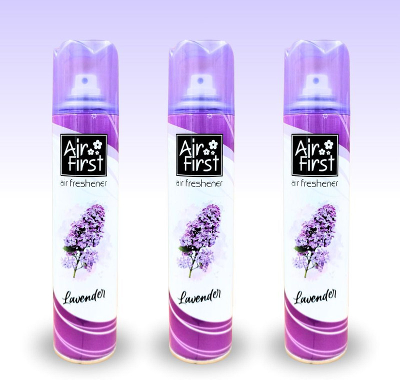 Air first Room Spray Air Freshener Combo Pack of 3 (300ml + 300ml + 300ml) Lavender Car Freshener Spray Air Freshener(3 x 300 ml)