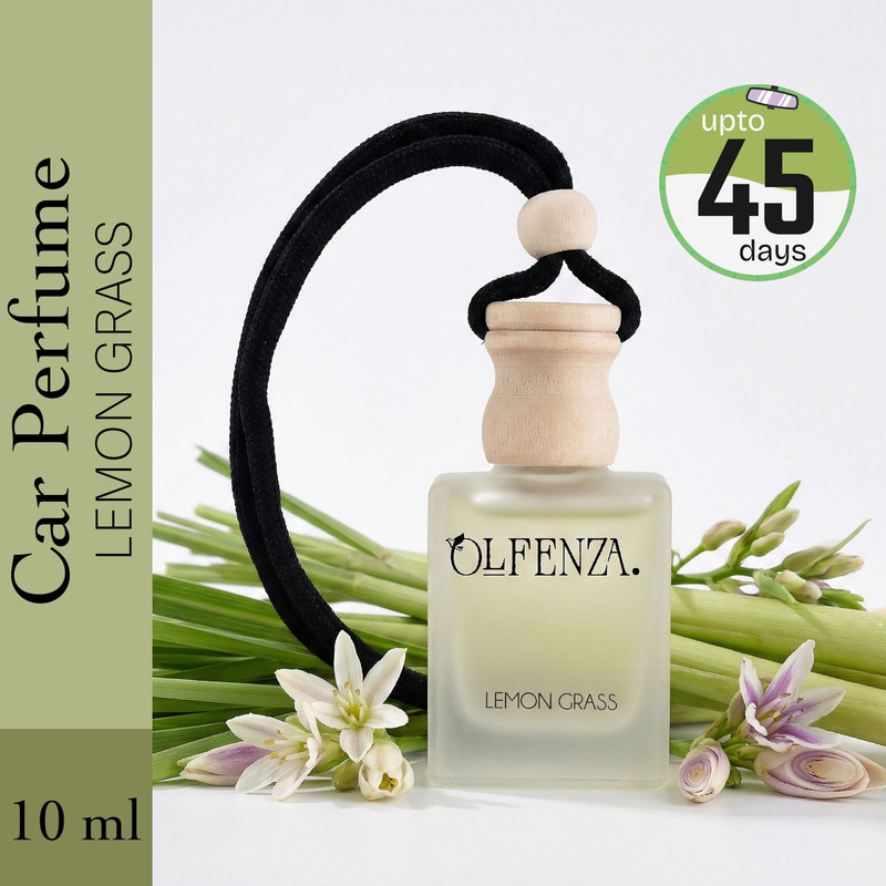 OLFENZA Lemon Grass Car Freshener Diffuser Hanging Perfume Long Lasting Fragranc(10 ml)