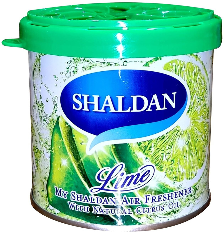 MY SHALDAN Lime Car Freshener Diffuser Japan Gel Car Perfume Air Freshener | With 100% Natural Citrus Oil | Since 1948 | For Car & Home | Lasts upto 60 days | LIME(80 g)