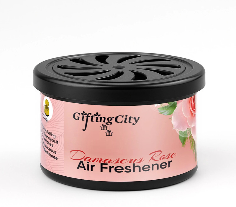 Enew Damascus Rose Diffuser Set Refresh Drive Car Gel Air Freshener - Damascus Rose - 1 Pack(60 ml)