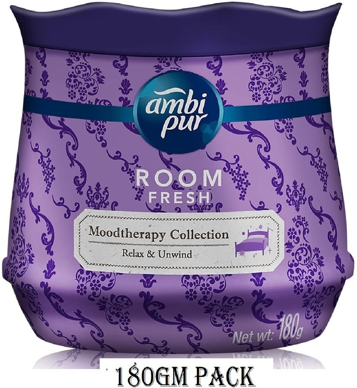 Ambipur Lavender Car Freshener Spray Room Fresh Moodtherapy Relax & Unwind 180gm Pc*1 D(180 g)