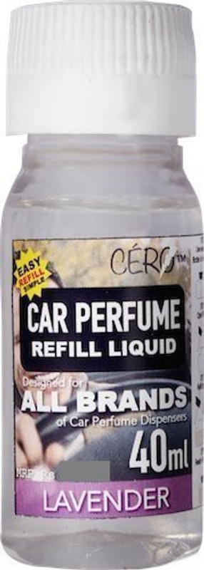 CERO Lavender Car Freshener Refill Lavender Car Perfume Refill Liquid for All Brands of Vaporiser Machines(40 ml)
