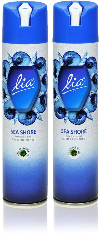 Lia Sea Shore Car Freshener Spray Room Freshener(2 x 80 g)