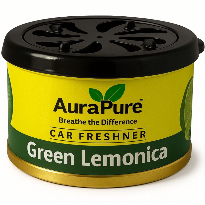 AuraPure Green Lemonica Fiber Car Air Purifier(Multicolor5)