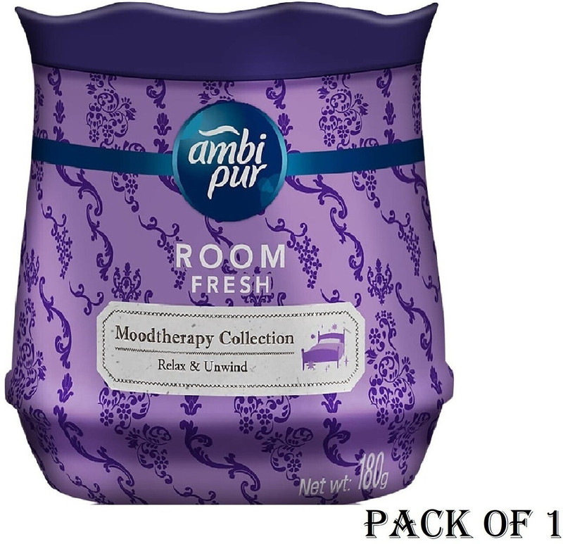 Ambipur Lavender Car Freshener Spray Room Fresh Moodtherapy Relax & unwind 180gm set-1(180 g)