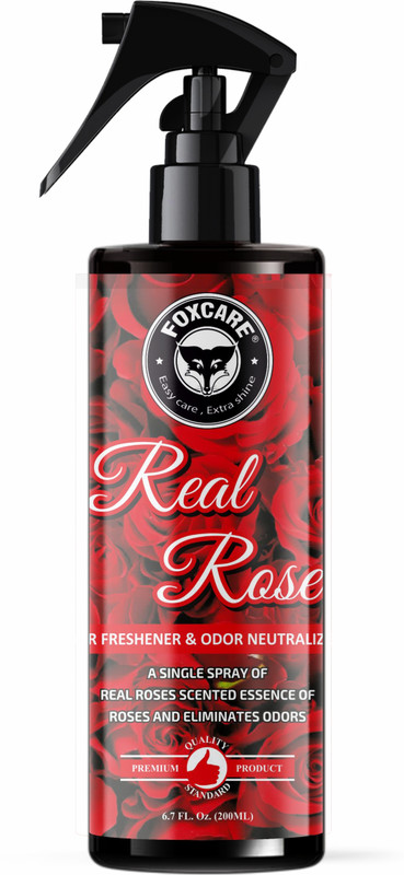 FOXCARE Real Rose Spray Car Air Freshener | Car Accessories(200 ml)