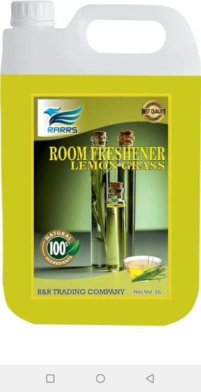 RARRS Lemon Grass Car Freshener Spray Air And Room Freshener with Pleasant LEMON GRASS Fragrance/ Freshens & Deodorize Room, Long Lastic Strong Fragrance(2000 ml)