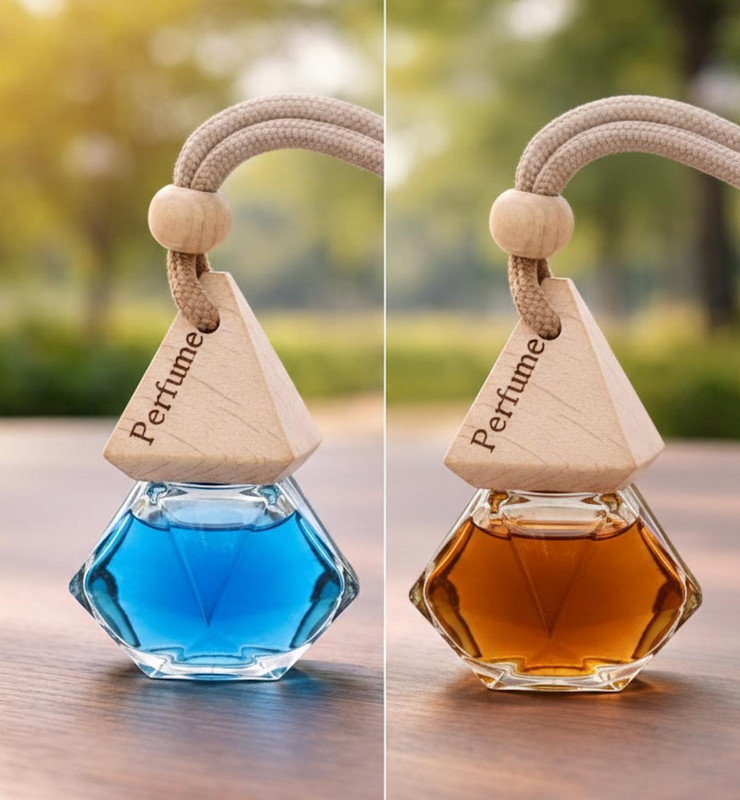 DFlowerino oudh Car Freshener Diffuser Hanging Pod polo and oudh combo Car Freshener(2 x 4 ml)