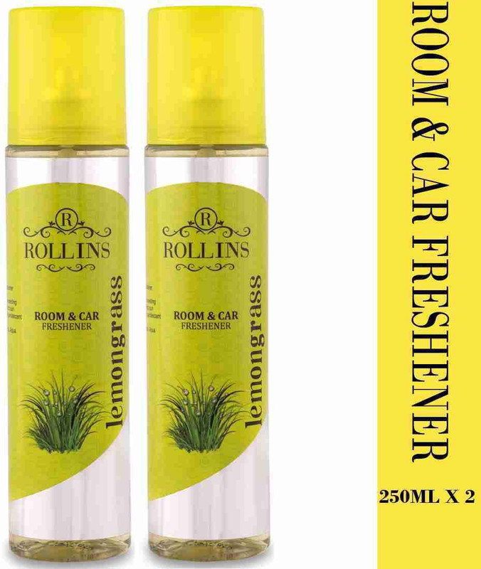 ROLLINS LEMONGRASS Car Freshener Spray LEMONGRASS ROOM AND CAR FRESHENER(2 x 250 ml)