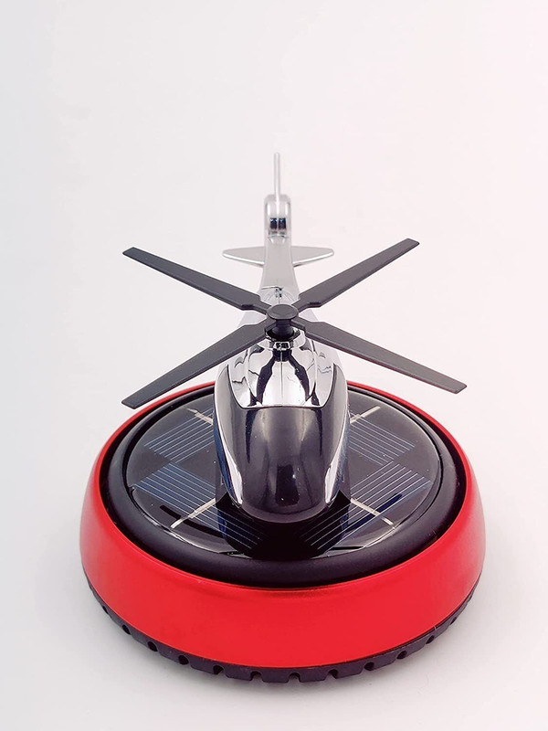 LAVITRA New Helicopter Solar Car Air Freshener Interior Decoration Dashboard Perfume Car Freshener Diffuser Trending New Helicopter alloy Solar Car Air Freshener Aromatherapy Car Interior Decoration Accessories Perfume Diffuser(2 x 100 ml)