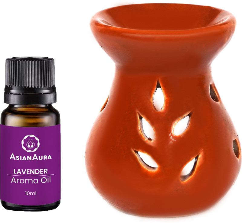 Asian Aura Lavender Diffuser Set oil Candle Diffuser(10 ml)