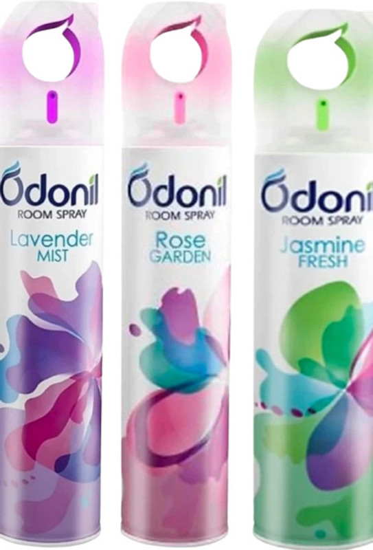 Odonil Any Three Fragrance, (Rose + Jasmine + Sandal + Lavender + Citrus) Car Freshener Blocks Any Three Fragrance(3 x 57 ml)