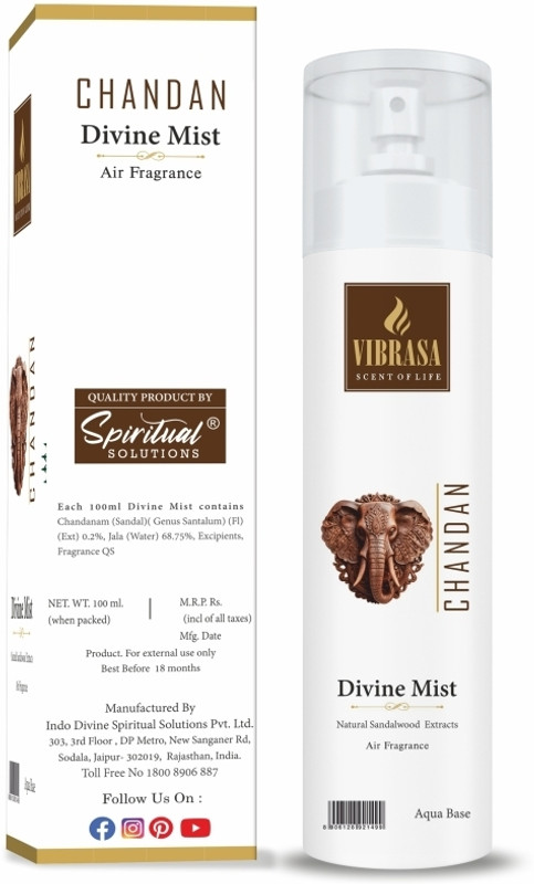 SPIRITUAL SOLUTIONS Pooja Perfume Chandan Car Freshener Spray Pooja Perfume Chandan 100 ML Spray(100 ml)
