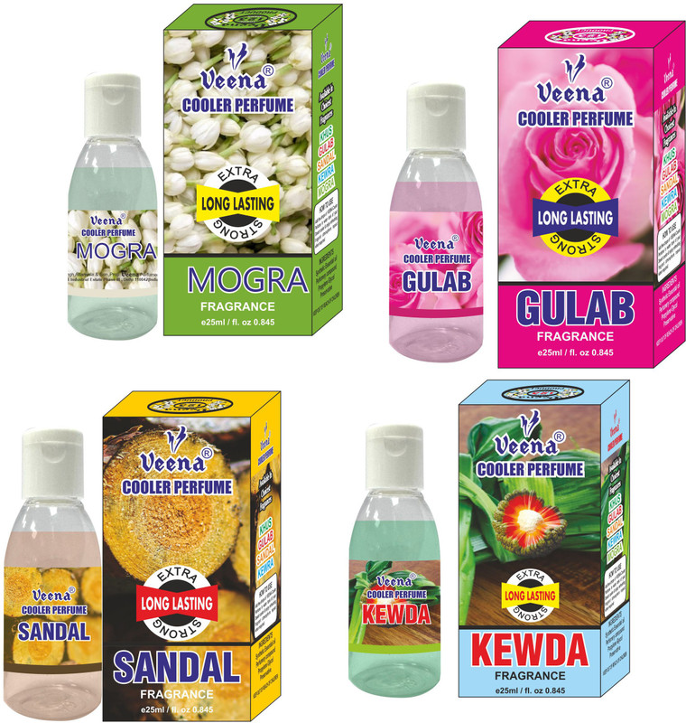 Veena Mogra, Rose, Sandal, Kewda Cooler Perfume Long Lasting Cooler Attar 25 ml Cooler Diffuser(Multicolor)