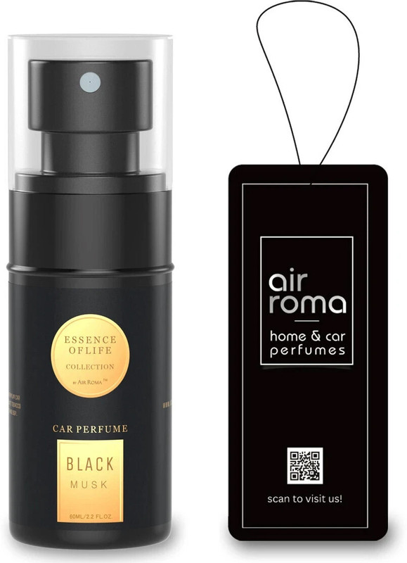 Airroma Black Musk Car Freshener Spray Long-lasting Premium Car Perfume Air Freshener Scent(60 ml)