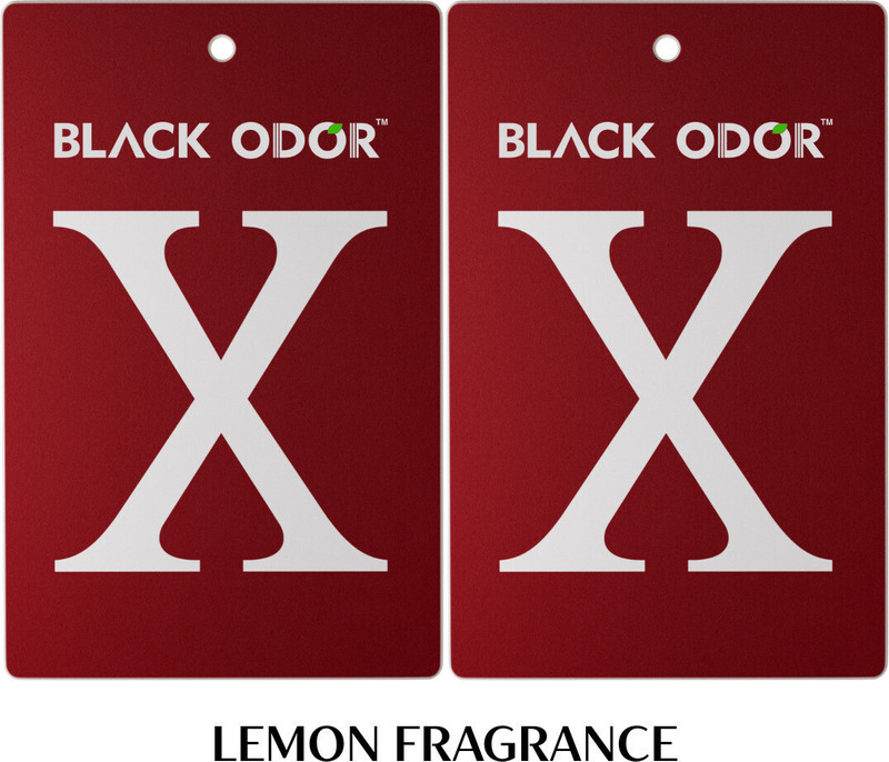 BLACK ODOR Lemon Car Freshener Blocks Air Freshener Card Lemon Fragrance(2 x 1 Units)
