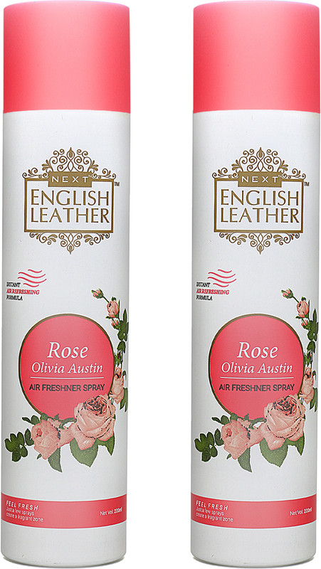 NEXT English Leather Nature Inspired Rose Olivia Austin, Room Air Freshener Car Freshener Spray Rose Olivia 440ml(2 x 220 ml)