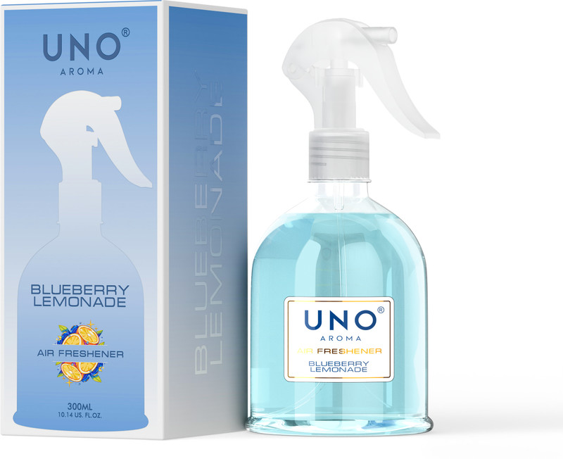 UNO AROMA Water Based Natural Car Freshener Spray UNO Blueberry Lemonade(300 ml)