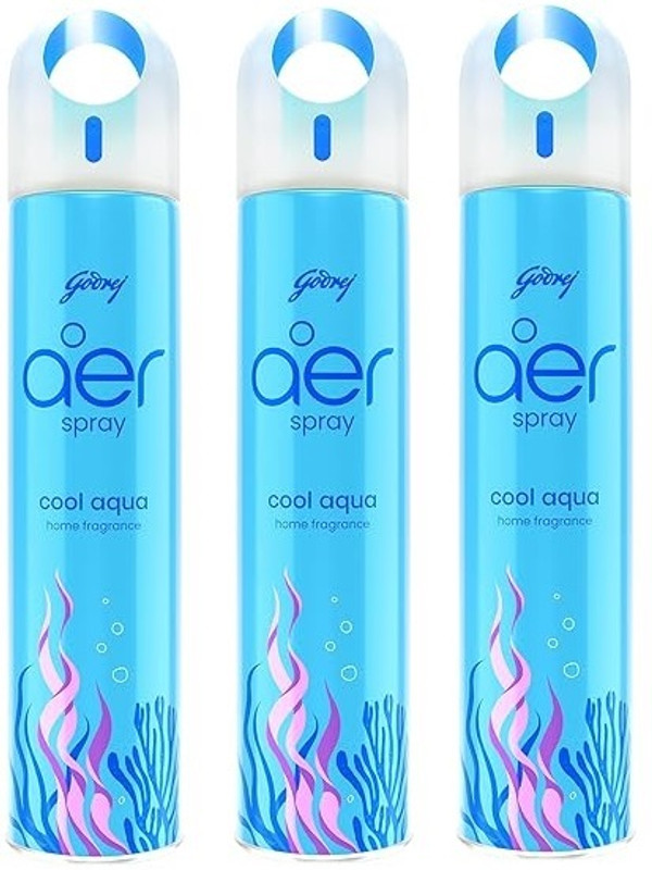 Godrej Aer COOL AQUA Spray AER SPRAY(3 x 146.67 ml)