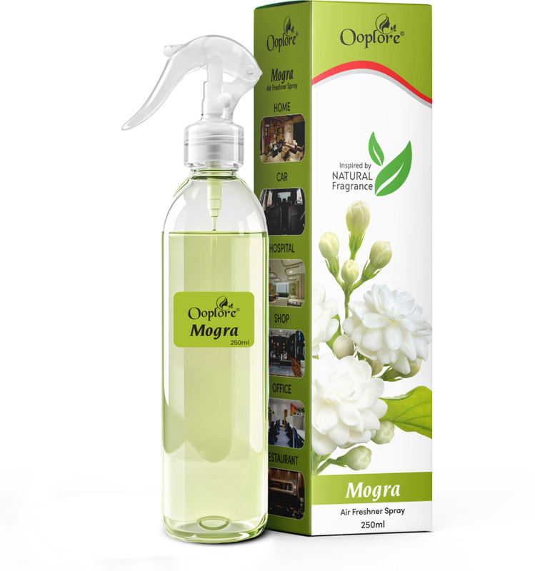 Ooplore Mogra Room Freshener: Long-Lasting Mogra Fragrance for Homes and Offices Car Freshener Spray Mogra Room Freshener: Long-Lasting Mogra Fragrance for Homes and Offices(250 ml)