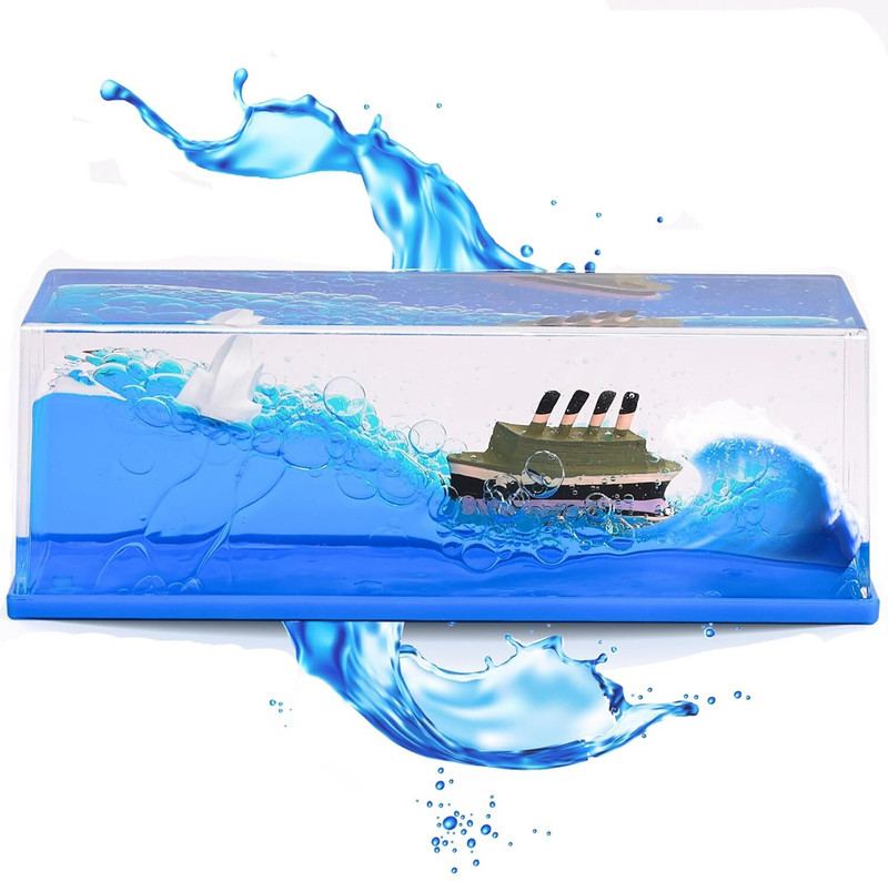 skyunion Black Pearl Ship Titanic Cruise Ship Model Liquid Wave Decoration Car Freshener Diffuser titanic ship(50 ml)