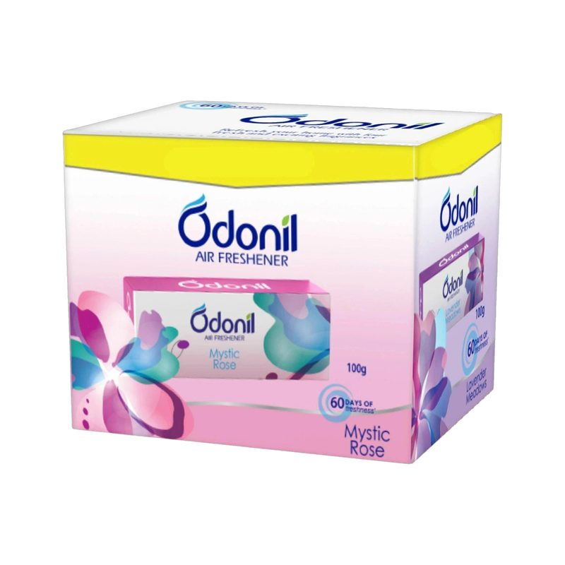 Odonil Mixed Fragrance Long Lasting Odour Blocks Bathroom Air Freshener Assorted Blocks(4 x 100 g)