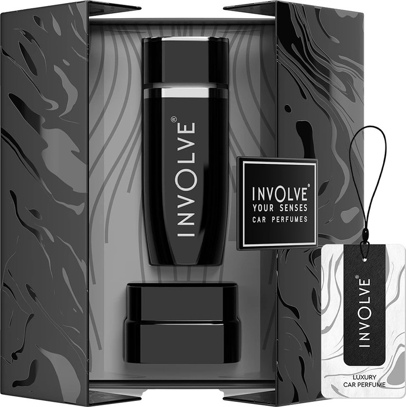 Involve Your Senses ONYX - Platinum Car Perfume Spray | Car Freshener Spray | Premium Long lasting fragrance |Car Accessories interior(90 ml)