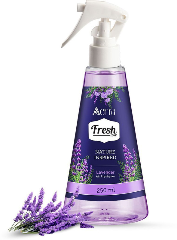 Aerra Lavender Car Freshener Spray Air Freshener - Long-Lasting 12H Odor Eliminator for Home, Car & Kitchen - Eco-Friendly, Non-Toxic | 3000+ Sprays(250 ml)