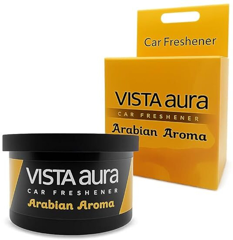 VISTA AUTO Pleasant Aroma Car Freshener Diffuser Vista Aura Natural Fiber Car Freshener - Arabian Aroma 40 g(40 g)