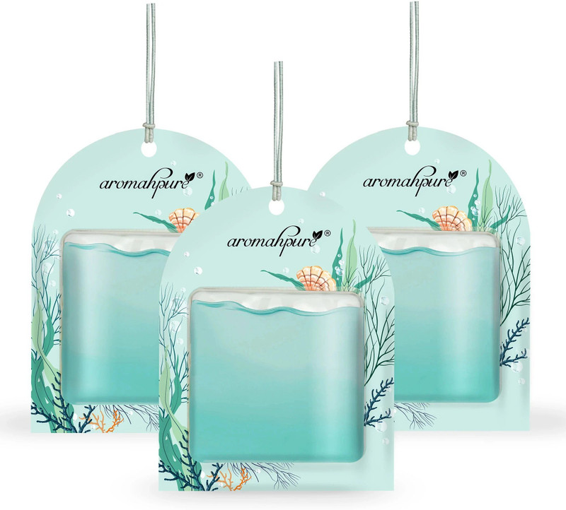 Aromahpure Ocean Car Freshener Diffuser Gel Wink Hanging Perfume|Pack of 3| Long-Lasting Up to 30 Days(22.5 ml)