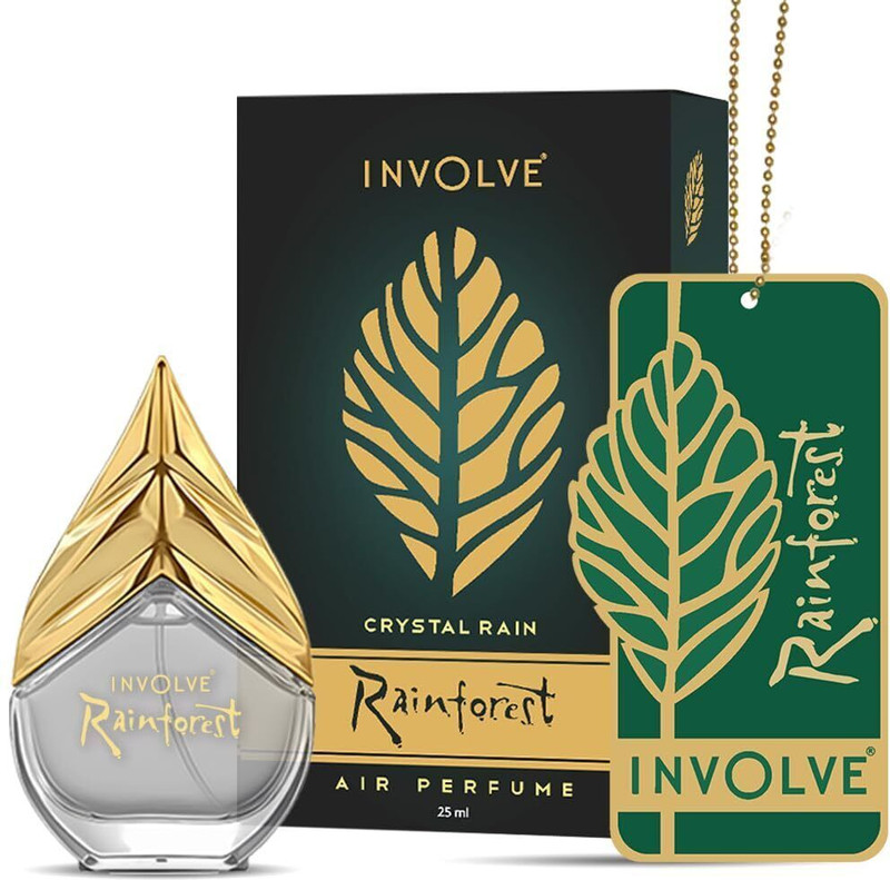 Involve Rainforest Premium Edition – Crystal Rain | Car Freshener Spray |Luxury Air Freshener Spray |Long-Lasting Fine Fragrance | Car Accessories interior | Car accessories 2025| Car Perfume(25 ml)