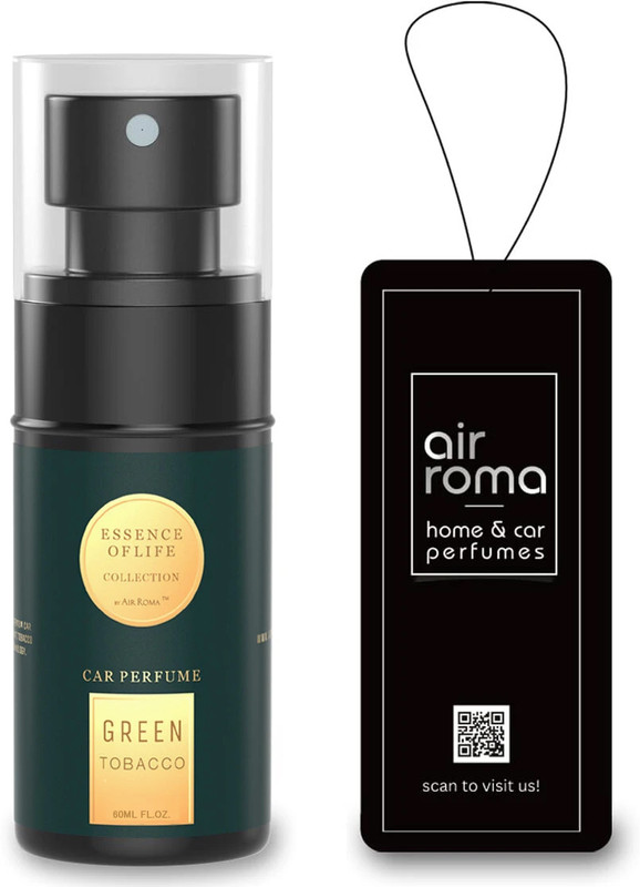Airroma Green Tobacco Car Freshener Spray Long-lasting Premium Car Perfume Air Freshener Scent(60 ml)