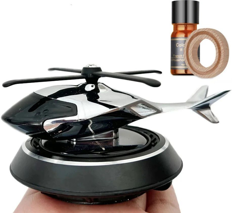 partizano Solar Powered Car Perfume Diffuser Helicopter Design, For Car Dashboard multicol Car Freshener Diffuser Solar Powered Car Perfume Diffuser Helicopter Design, For Car Dashboard with Perfume liquid multicol(10 ml)